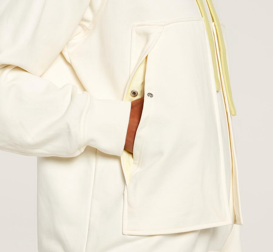 Hoka One One Womens Hoodie - Bondi - White - JEKY21068